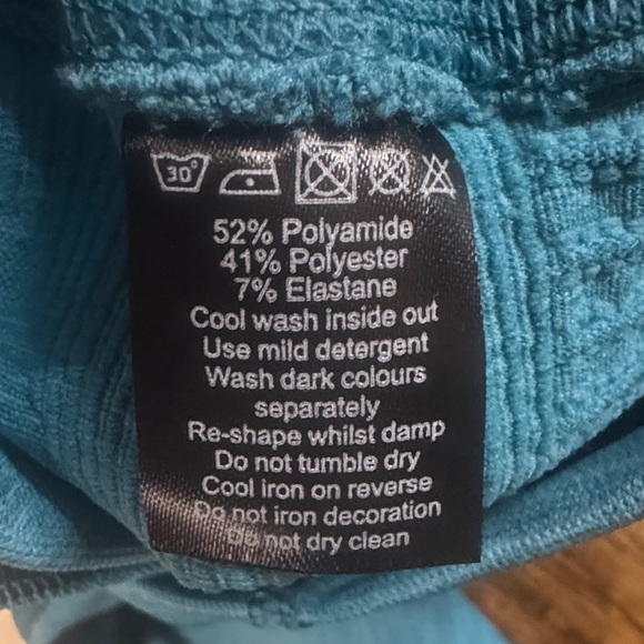 Alphalete size XS turquoise Teal Leggings gym yoga workout pants - Picture 10 of 10